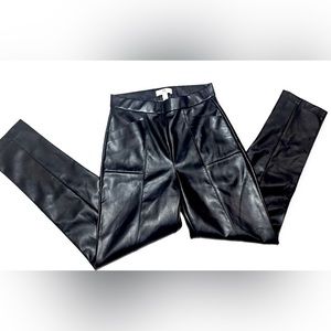 Faux leather pants